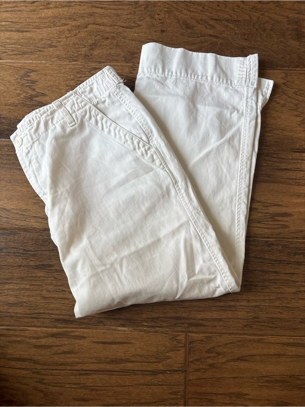 Vintage Lucky Brand Women's White Wide-Leg Pants